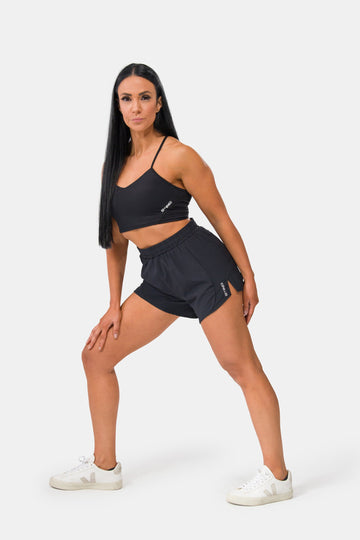 STING Womens Kinetic Running Shorts Black